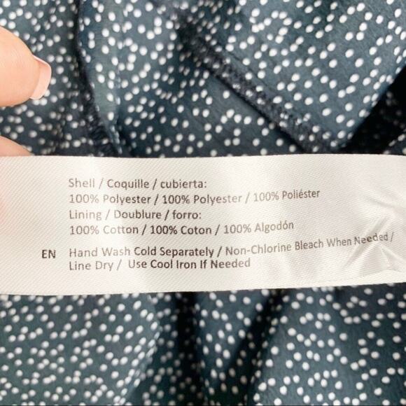 Band of Gypsies NWT Button Front Sleeveless Frilly Dot Mini Short Dress Sz Large - Picture 9 of 10